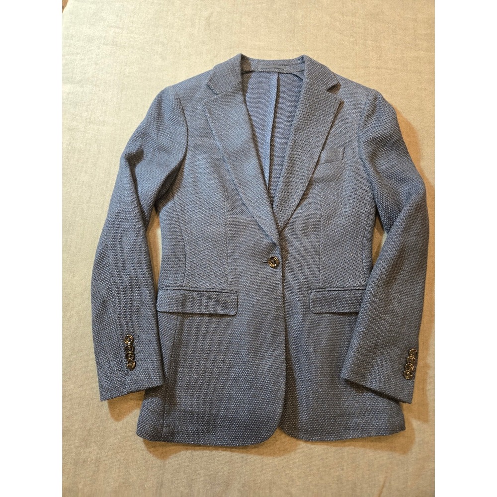 Suitsupply Blazer Womens 4 Linen Silk Textured Single Button Sport Coat Weave